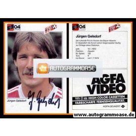 Autogramm Fussball | Bayer Leverkusen | 1983 | Jürgen GELSDORF