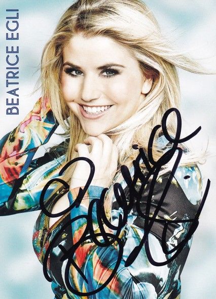 Autogramm Schlager Beatrice EGLI 2013